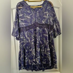 NWT BOHO ME Summer Floral Dress/Coverup Size Medium